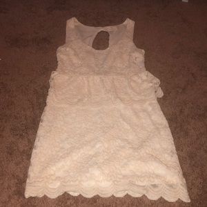 Cream dress from Urban Outfitters